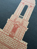 Old Main - 1930 Orange Digital Print