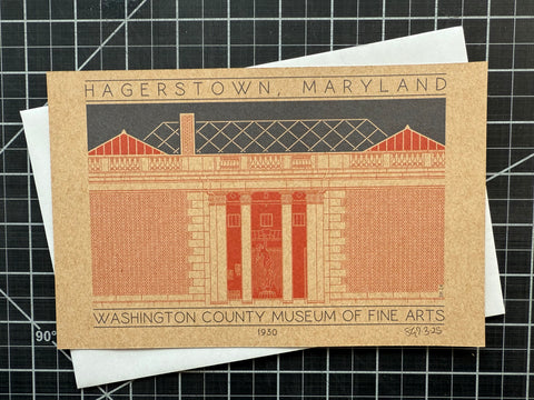 Washington County Museum of Fine Arts - 1930 Orange Miniature Digital Print