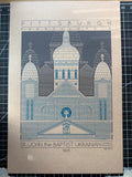 Saint John the Baptist Ukrainian Catholic Church - 1895 Blue Digital Print