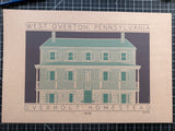 Overholt Homestead - 1838 Green Digital Print