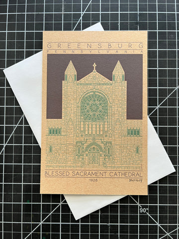 Blessed Sacrament Cathedral - 1928 Green Miniature Digital Print