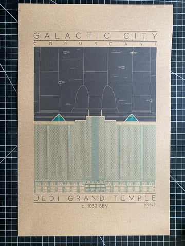 Jedi Grand Temple - c. 1032 BBY Green Digital Print