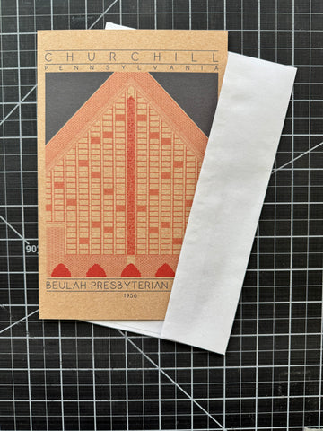 Beulah Presbyterian Church - 1956 Orange Miniature Digital Print