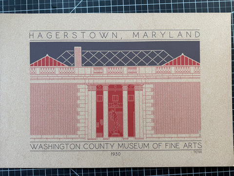 Washington County Museum of Fine Arts - 1930 Orange Digital Print