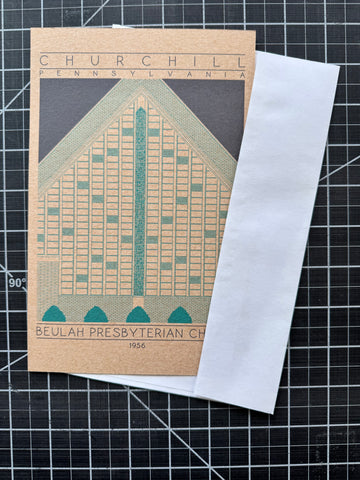 Beulah Presbyterian Church - 1956 Green Miniature Digital Print