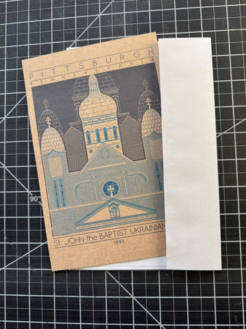 Saint John the Baptist Ukrainian Catholic Church - 1895 Blue Miniature Digital Print