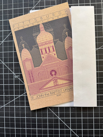 Saint John the Baptist Ukrainian Catholic Church - 1895 Purple Miniature Digital Print