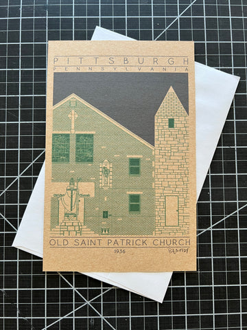 Old Saint Patrick Church - 1936 Green Miniature Digital Print