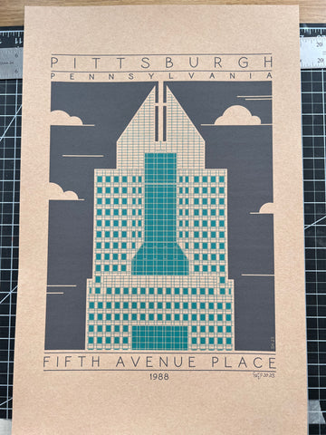 Fifth Avenue Place - 1988 Green Digital Print