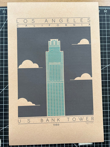 U.S. Bank Tower - 1989 Green Digital Print