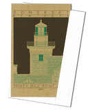 Thirty Mile Point Light - 1875 Green Miniature Digital Print