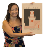 Thirty Mile Point Light - 1875 Orange Digital Print