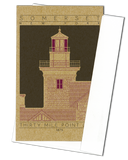 Thirty Mile Point Light - 1875 Purple Miniature Digital Print