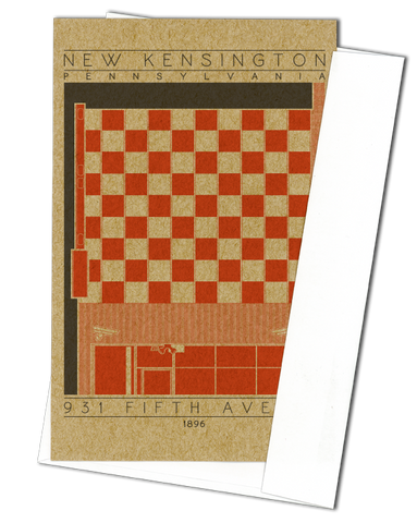 931 Fifth Avenue - 1896 Orange Miniature Digital Print