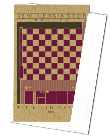 931 Fifth Avenue - 1896 Purple Miniature Digital Print