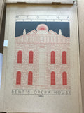 Bent's Opera House - 1865 Orange Digital Print