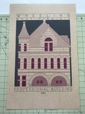 Professional Building - 1891 Purple Digital Print