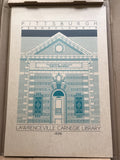 Lawrenceville Carnegie Library - 1898 Green Digital Print