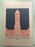 Allegheny County Courthouse - 1888 Orange Digital Print