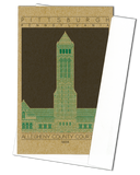 Allegheny County Courthouse - 1888 Green Miniature Digital Print