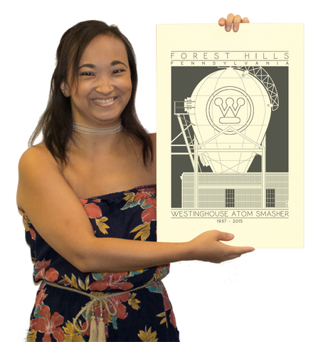 Westinghouse Atom Smasher - 1937 - 2015 Black Digital Print