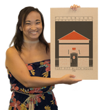 Fort Pitt Block House - 1764 Orange Digital Print