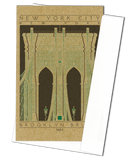 Brooklyn Bridge - 1883 Green Miniature Digital Print