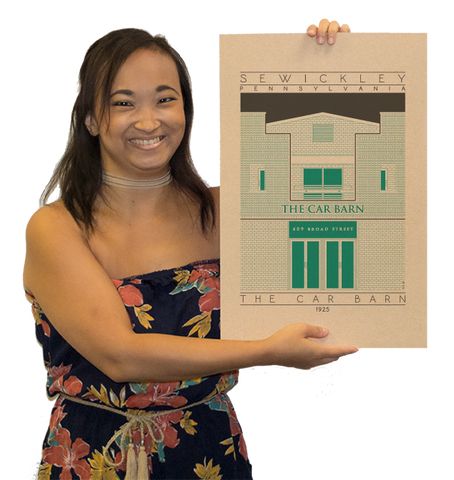 The Car Barn - 1925 Green Digital Print