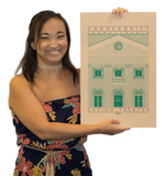 Casino Theater - 1900 Green Digital Print