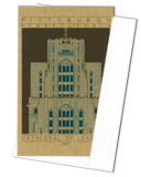 Cathedral of Learning - 1937 Blue Miniature Digital Print