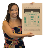 Central Presbyterian Church - 1913 Green Digital Print