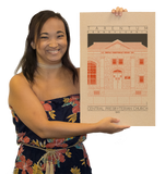 Central Presbyterian Church - 1913 Orange Digital Print