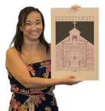 Christ Episcopal Church - 1905 Purple Digital Print