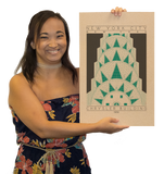 Chrysler Building - 1930 Green Digital Print