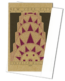 Chrysler Building - 1930 Purple Miniature Digital Print