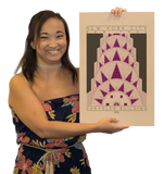 Chrysler Building - 1930 Purple Digital Print