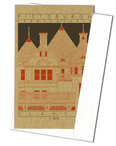 Clayton - c. 1870 Orange Miniature Digital Print