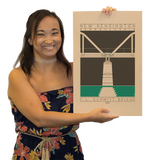 C.L. Schmitt Bridge - 1927 Green Digital Print