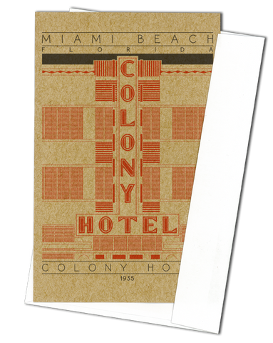 Colony Hotel - 1935 Orange Miniature Digital Print