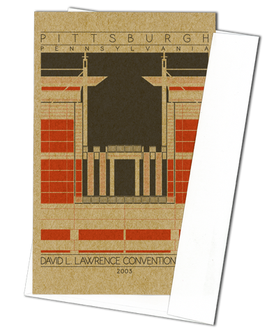 David L. Lawrence Convention Center - 2003 Orange Miniature Digital Print