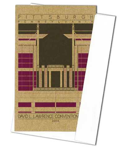 David L. Lawrence Convention Center - 2003 Purple Miniature Digital Print
