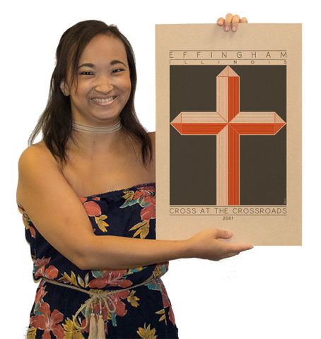 Cross at the Crossroads - 2001 Orange Digital Print