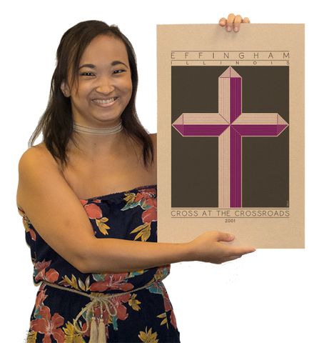 Cross at the Crossroads - 2001 Purple Digital Print
