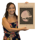 Death Star II - 4 ABY Purple Digital Print