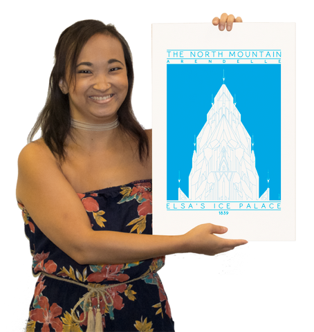 Elsa’s Ice Palace - 1839 Blue Digital Print