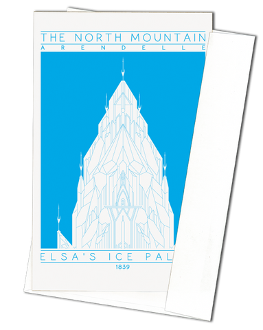 Elsa's Ice Palace - 1839 Blue Miniature Digital Print