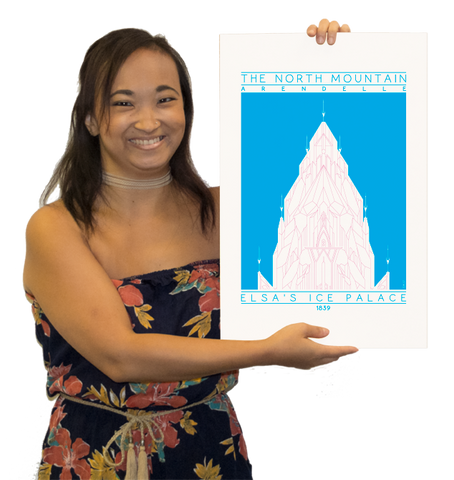 Elsa’s Ice Palace - 1839 Pink Digital Print