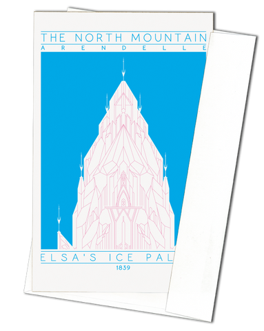 Elsa's Ice Palace - 1839 Pink Miniature Digital Print