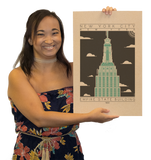 Empire State Building - 1931 Green Digital Print