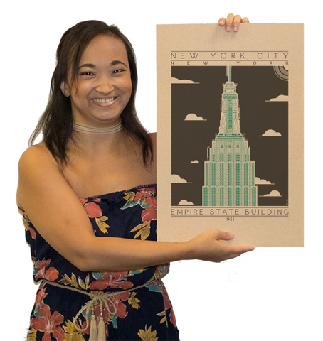 Empire State Building - 1931 Green Digital Print